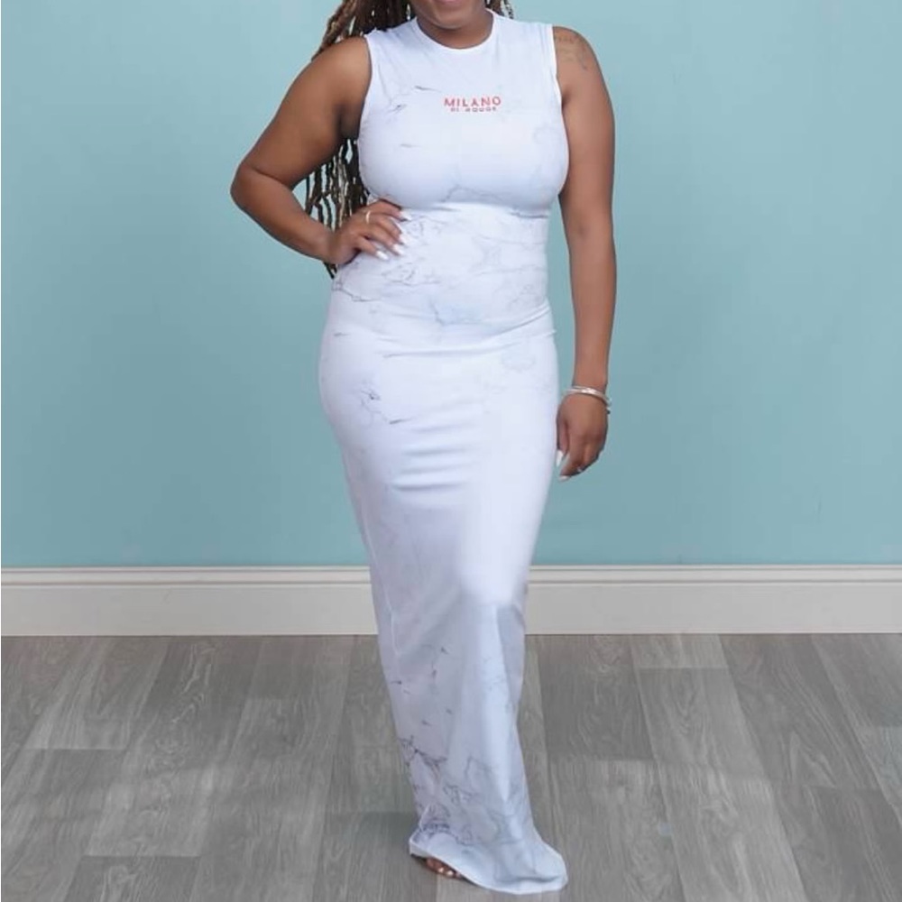 Floor length marble Milano dress
